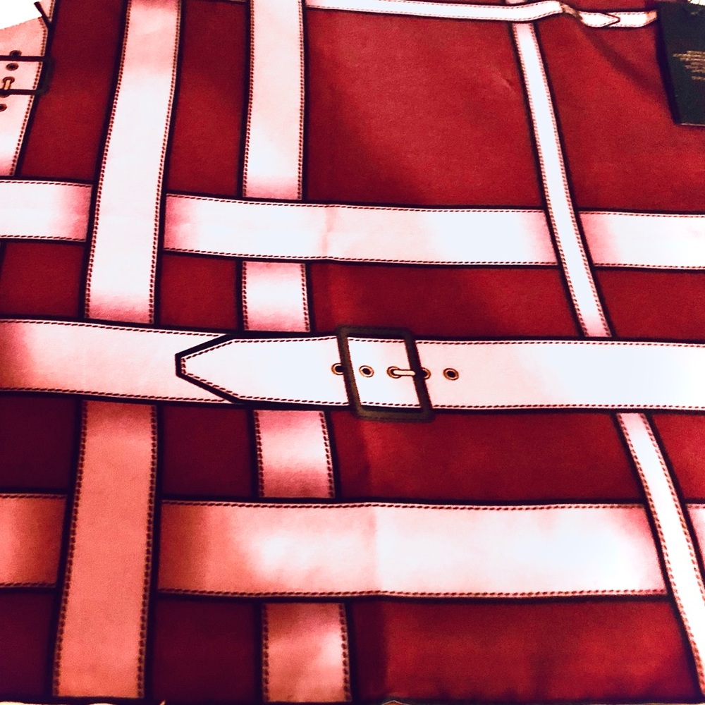 Burberry ‘Heritage Buckle’ Silk Scarf